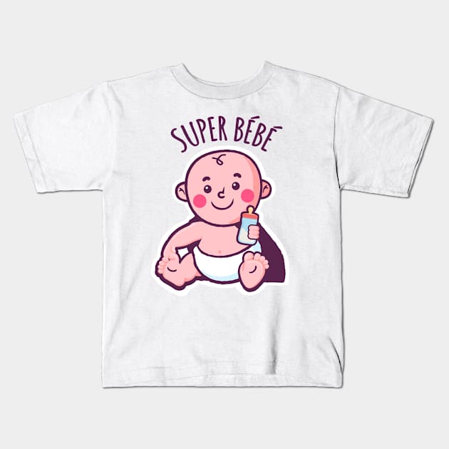 Baby super heros Kids T-Shirt by Mr Youpla